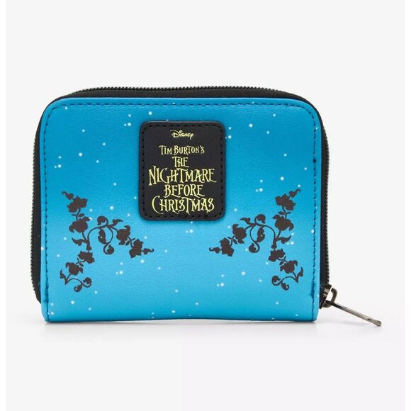 Loungefly Nightmare Before Christmas Spiral Hill Night Backpack and Wallet Set - Picture 8 of 9